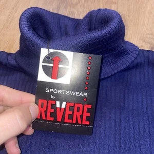 Vintage 60s 70s Revere Turtleneck Shirt Cotton Disco Mens 2XL XXL vtg NOS NIB - Picture 1 of 13