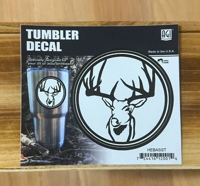 Pegatina de ciervo vaso Buck calcomanía cazador al aire libre animales salvajes deportista Foto 1 de 2
