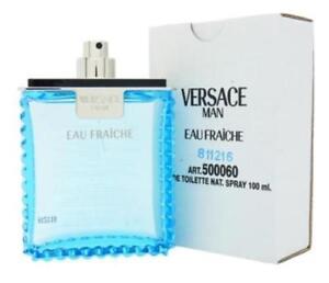 Versace Eau Fraiche Men 3.4 oz 100 ml Eau De Toilette Spray New 