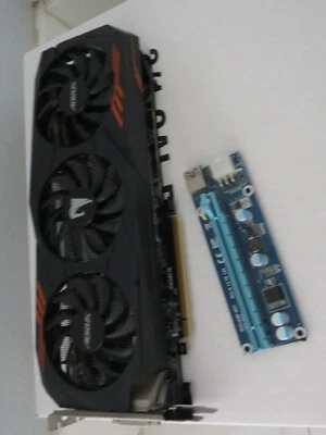 Gigabyte Nvidia GeForce GTX 1060 Aorus 6GB. 9 Gbps.Video w/Three D,HDMI & DVI) - Image 1 of 4