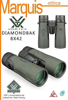 VORTEX BINOCOLO DIAMONDBACK HD 8X42  GARANZIA A VITA ottica Marquis - Immagine 1 di 4