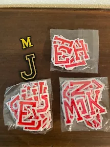 Misc Lot of Embroidered Iron-On Patches Alphabet Letters with free shipping - Picture 1 of 2