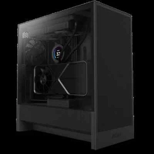 NZXT CC-H52FB-01 H5 Flow 2024 Compact Mid-Tower ATX GPU Airflow Case Black - Bild 1 von 12