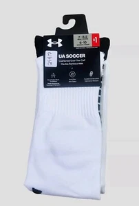 UNDER ARMOUR Womens Socks Over The Calf Cushioned Soccer 1 Pair Shoe Size 6-10 - Picture 1 of 4