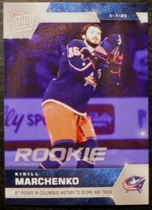 2022-23 22/23 TOPPS NOW NHL Stickers ROOKIE #143 Kirill Marchenko Blue Jackets - Picture 1 of 2