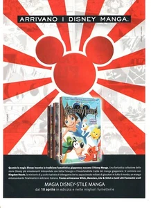 KINGDOM HEARTS Manga Pubblicità 2008 Rare Italian Magazine Advertising Disney - Imagen 1 de 1