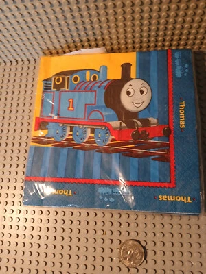 NEW Hallmrk THOMAS THE TRAIN  16- LUNCH NAPKINS PARTY SUPPLIES vintage - Image 1 of 2