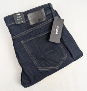 Mavi Zach Straight Leg Jeans Herren 36/36 Dark Rinse Williamsburg Stretch Neu mit Etikett - Bild 1 von 11