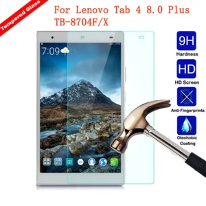 Lenovo Tab 4 8.0 Plus TB-8704F/X Tablet Tempered Glass Screen Protector Shield - Picture 1 of 16