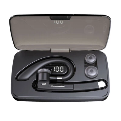Bluetooth Earphone Hands-free Wireless Earbud Ear Hook Headset with Charging Box - Image 1 of 4