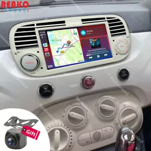Radio estéreo de coche 7" para Fiat 500 2007-2015 Android 13 Carplay GPS navegación Wifi 32 GB - Imagen 1 de 15