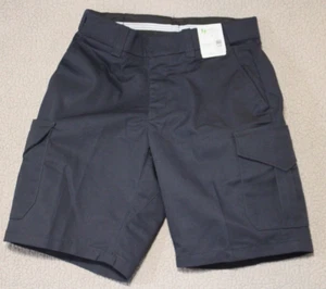 Horace Small Uniform Cargo Shorts Mens 30 Navy Blue Gripper Stretch Waist - Picture 1 of 16