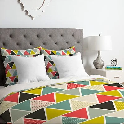 Deny Designs Heather Dutton Triangulum Duvet Cover King Duvet Foto 1 de 2