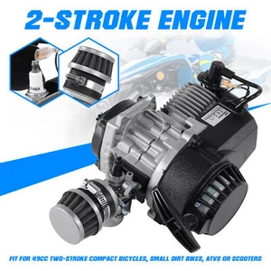 Motor 49CC 2-Takt Dirt Bike Cross Pocketbike Kinderquad Mini Getriebe Vergaser - Bild 1 von 9