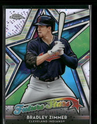 Bradley Zimmer 2018 Topps Chrome #FS-5 Future Stars Cleveland Indians - Image 1 of 2