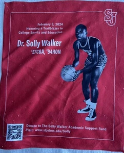 TOALLA DE RALLY ST JOHNS RED STORM SGA 2024 SOLLY WALKER QUEENS NY BALONCESTO SJU - Imagen 1 de 2