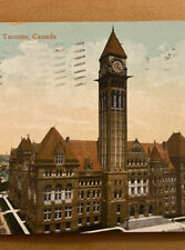 Vintage Postcard, City Hall Toronto 1910 Antique Posted Stamp Canada P75