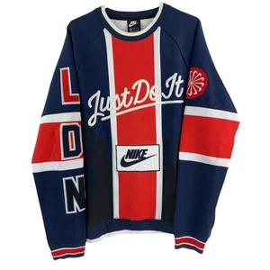 Nike Just Do It London Union Jack besticktes Herren Sweatshirt mit Rundhalsausschnitt | M - Bild 1 von 5