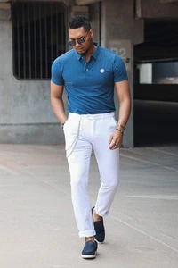 Barabas Herren einfarbig Essential Chino elegante Stretch Hose CP4007 - Bild 1 von 124