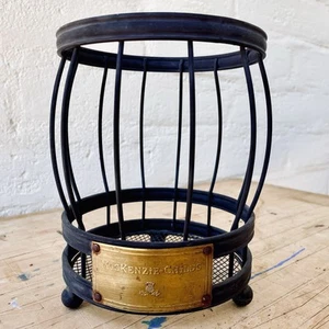 Mackenzie Childs Black Metal Utensil Container Indoor Outdoor Table Caddy - Picture 1 of 4