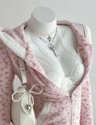 Suéter Estampado Leopardo Rosa Ajuste Suave a la Talla Best Seller para Mujer Nuevo Foto 1 de 4