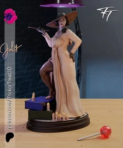 Impresión 3D Alcina Dimitrescu sin pintar/sin montar - Imagen 1 de 16