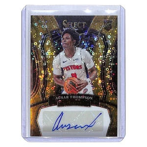 2023-24 Panini Select Ausar Thompson RC Gold Disco Auto SSP /10 Detroit Pistons - Picture 1 of 2