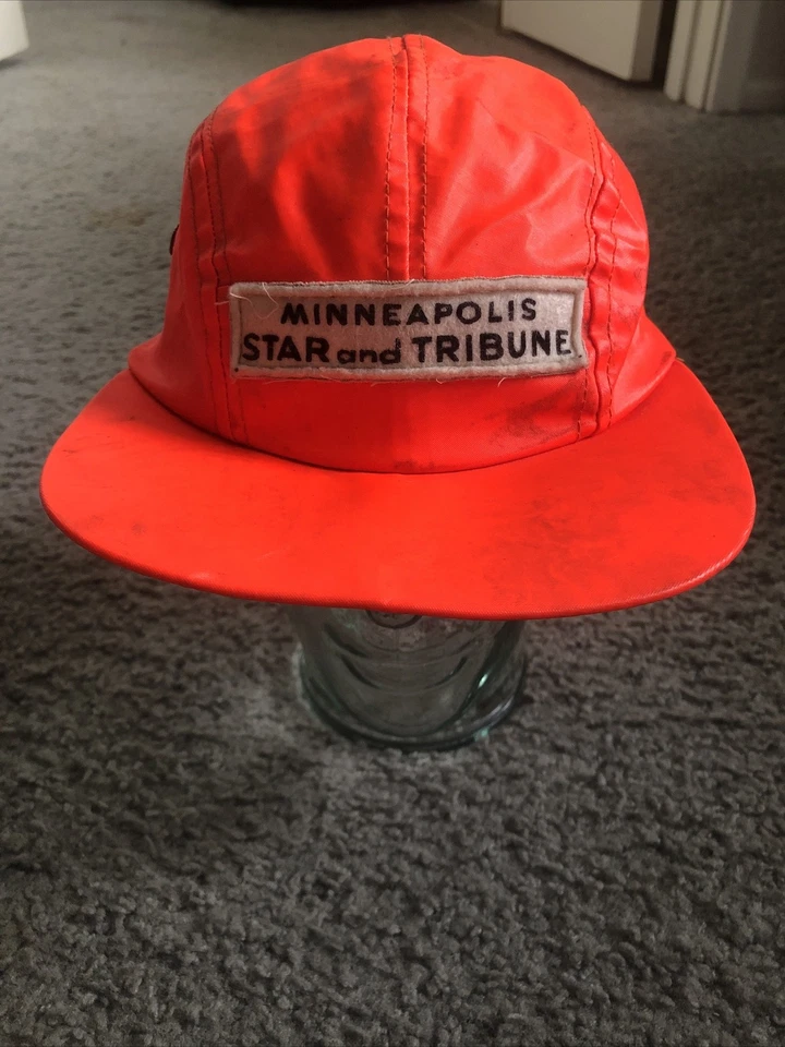 Vintage 1950s Minneapolis Star and Tribune Waterproof 5-Panel Hat Cap Reporter - Image 1 of 4