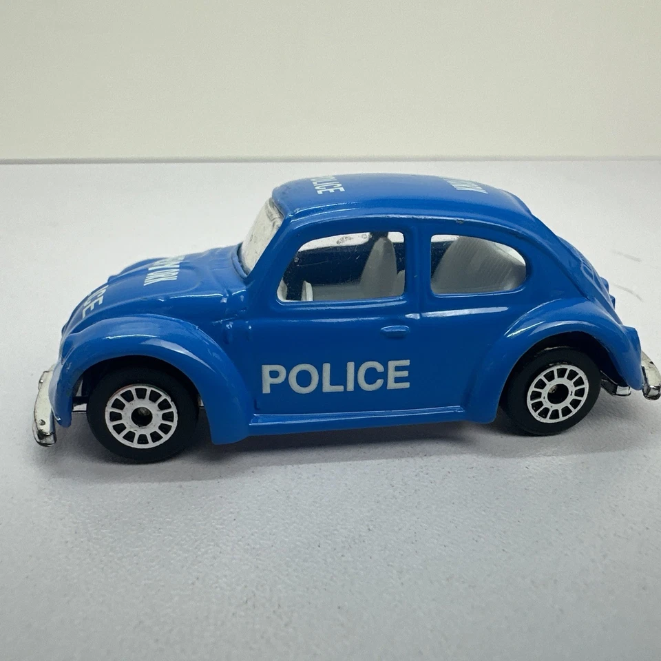 Realtoy Real Toy - VW Volkswagen Classic Beetle Police Blue - Diecast Car RARE - Image 1 of 4