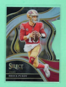 2023 Panini Select Brock Purdy #293 Club Level Black & Red Silver Prizm Die-Cut - Picture 1 of 2