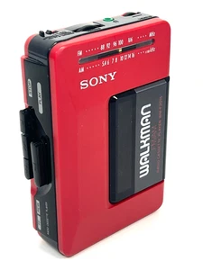 SONY WALKMAN WM-F2015 rot Kassettenspieler | FM/AM Radio - Picture 1 of 9