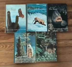 Our Living World Of Nature Lot of 5 Life Of Ocean/Forest/Mountains/Rivers/Desert - Imagen 1 de 2