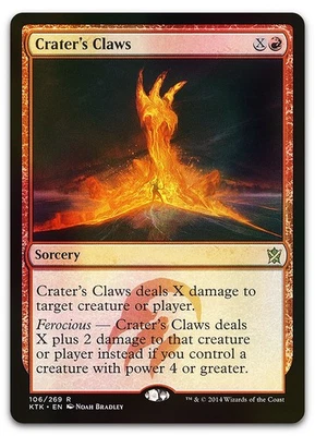 Crater's Claws #106 (Foil) (NM) Khans of Tarkir KTK Magic MTG - Image 1 of 2