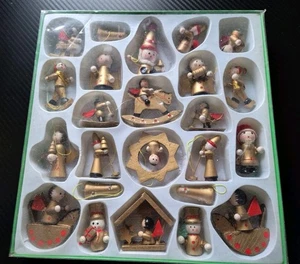 VIN`TAGE Holz Weihnachtsbaumschmuck Deko   Figuren OVP neuwertig - Bild 1 von 2