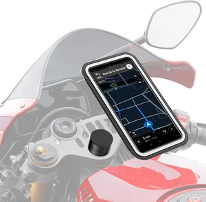 Innovazione Francese,Porta Cellulare Moto Sportiva Con Tasca Magnetica Staccabil - Foto 1 di 12