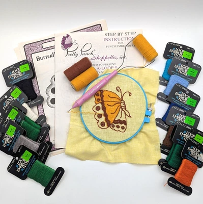 Kit de agujas de colección Pretty Punch Shopettes patrones de bordado y 15 carretes de hilo dental Foto 1 de 4