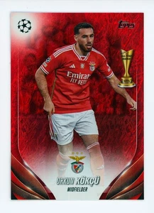 2023-24 Orkun Kokcu Topps Jade Red Foil All-Star Rookie SL Benfica Card 5/5 - Picture 1 of 3