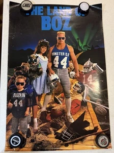 Brian Bosworth Costacos Brothers Poster “Land of Boz” 24x36 VTG - Picture 1 of 1