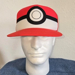 Pokemon Hat Cap Snapback Red One Size Youth Kids Boys Adjustable - Picture 1 of 8