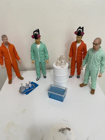 Breaking Bad Walter White In Orange Hazmat Suit Figure | Measures 6 Inches Tall Cover