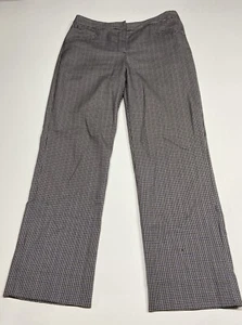IZOD  PerformX Golf Pants Houndstooth Black White Purple Size 8 - Picture 1 of 13