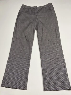 Брюки для гольфа IZOD PerformX Houndstooth черные белые фиолетовые размер 8 - Изображение 1 из 4