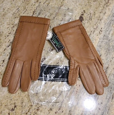 ¡Nuevo! Guantes Novakid Aris vintage talla S imitación cuero marrón forrados 8" Foto 1 de 4