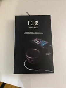 Altoparlante personale e altoparlante Native Union Monocle diamante nero NUOVO - Foto 1 di 3