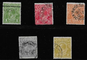 Australia Scott #67-68, 70 & 72-73, Singles 1926-30 FVF Used - Picture 1 of 1