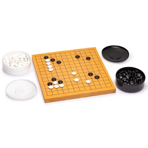 Juego de tablero de juego Shin Kaya reversible Go (0,8 pulgadas) con piedras convexas dobles - Imagen 1 de 8