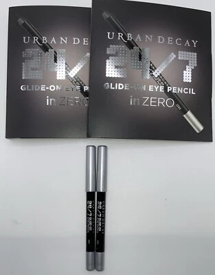 2x Urban Decay Glide On Eye Pencil In Zero 0.03oz Each MINIS - Image 1 of 4
