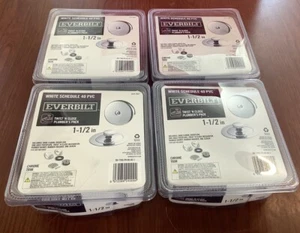 NEW SEALED 4PK Twist N Close1-1/2" Plumbers Pack White Schedule 40 PVC Chrome C9 - Picture 1 of 3