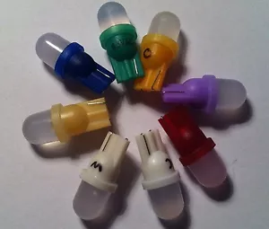 LED type #555 frosted for Playfield Inserts on your pinball. 10 pack ( Some GI ) - Picture 1 of 9
