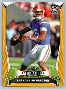 ANTHONY RICHARDSON 2023 LEAF DRAFT YELLOW RC #40 FLORIDA 